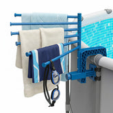 AquaJoyer Poolside Towel Rack with 6 stainless steel bars