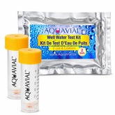 AquaVial Water Testing Kit front view with packaging