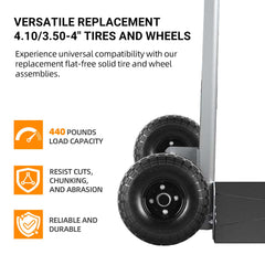 AR-PRO 10-inch solid tire showing 5/8-inch sealed bearing