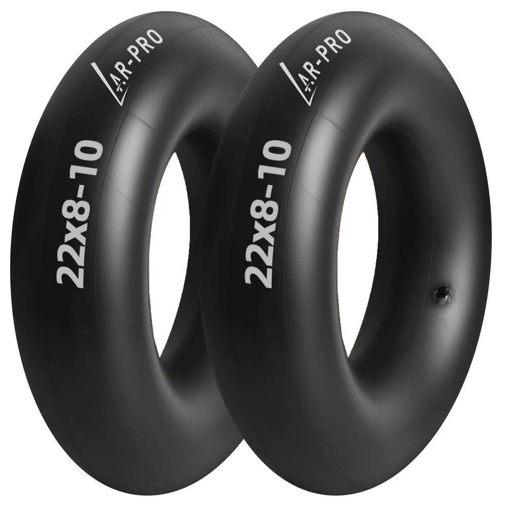 AR-PRO 22x8-10 inner tube front view with TR6 valve stem
