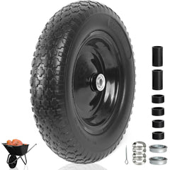 AR-PRO 4.80/4.00-8 flat-free wheelbarrow tire front view
