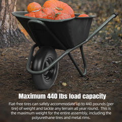 AR-PRO flat free tire with included nylon spacers