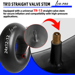 AR-PRO inner tube compatibility with various tire sizes