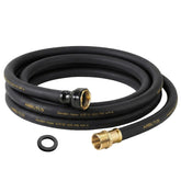 ARBUTUS 5/8 inch x 15ft garden hose front view with brass connectors