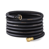 ARBUTUS 5/8" x 50ft black garden hose with brass connectors