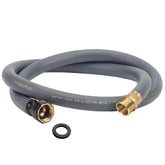 ARBUTUS 5ft heavy duty garden hose grey with brass connector
