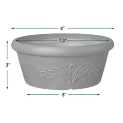 Arcadia bulb pan displayed with various plants around it