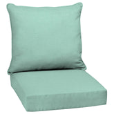 Arden Deep Seat Cushion Set Aqua front view
