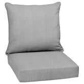 Arden Outdoor Deep Seat Cushion Set featuring Paloma Woven Texture front view