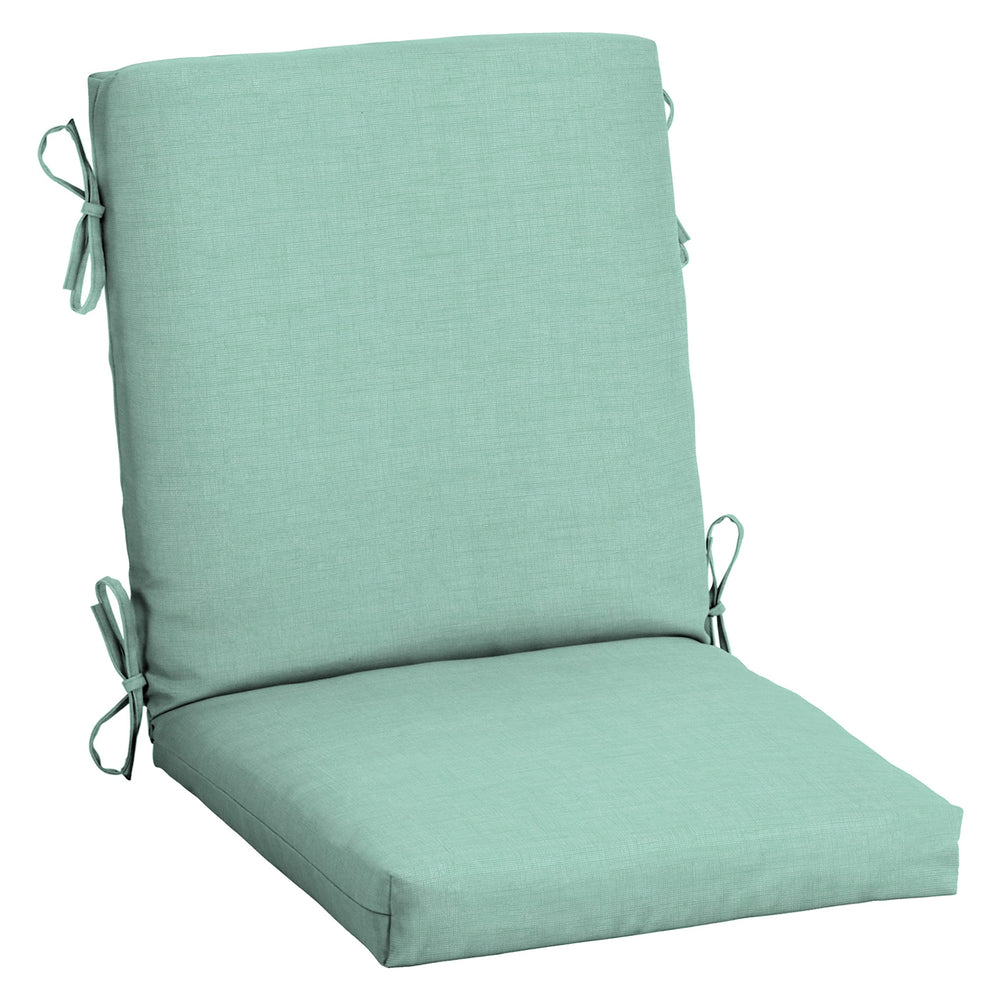 Arden Outdoor Midback Chair Cushion Aqua Leala front view