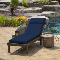 Arden Selections Chaise Cushion Sapphire Blue side view