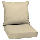 Arden Selections Deep Seat Cushion Set 24x24 Tan back view