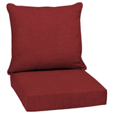 Arden Selections Deep Seat Cushion Set Ruby Red front view