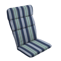 Arden Selections Outdoor Chair Cushion front view in Sapphire Aurora Blue Stripe