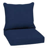 Arden Selections Outdoor Chair Cushion set in Sapphire Blue front view