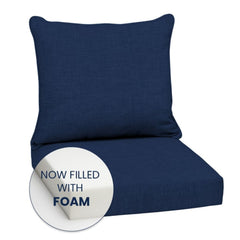 Arden Selections outdoor chair cushions with dual tie system