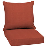 Arden Selections Outdoor Deep Seat Cushion Set front view in Sedona Woven Texture