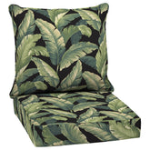 Arden Selections Outdoor Deep Seat Cushion Set front view Onyx Cebu