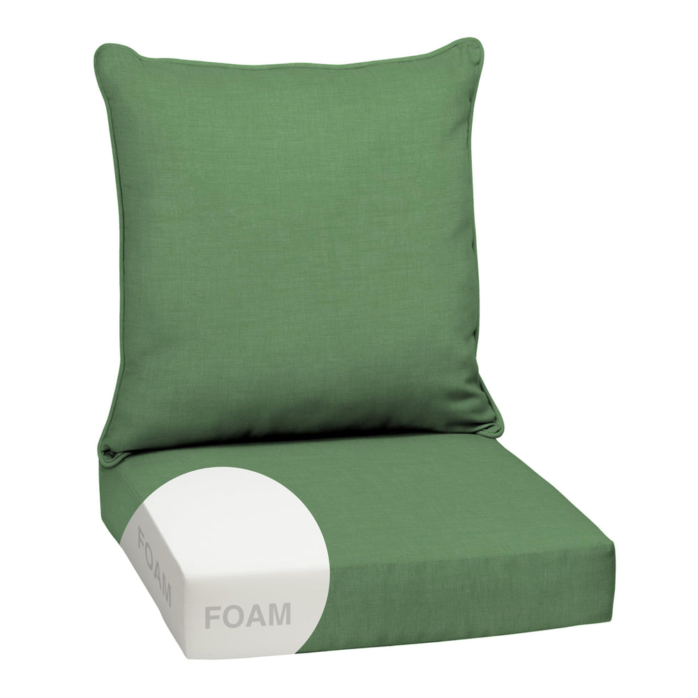 Arden Selections Outdoor Deep Seat Cushion Set in Bright Moss Green