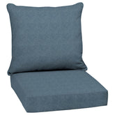 Arden Selections Outdoor Deep Seat Cushion Set in Denim Alair, front view