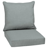 Arden Selections Outdoor Deep Seat Cushion Set in Stone Grey, front view