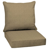 Arden Selections Outdoor Deep Seat Cushion Set in Tan Hamilton, back view