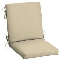 Arden Selections Outdoor Midback Chair Cushion Tan Leala front view