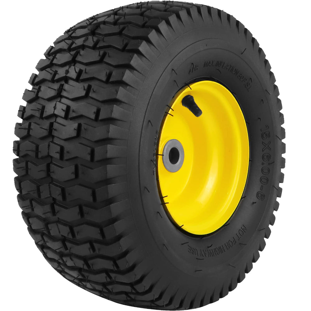 Aremae 15x6.00-6 Tubeless Lawn Mower Tire front view