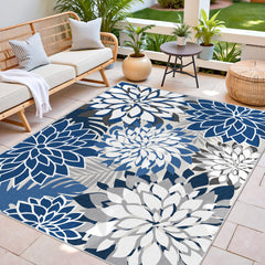 Arenarug Outdoor Rug 5x8 non-slip backing close-up