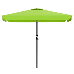 AreShark 6.5 x 10 FT Rectangular Patio Umbrella front view in Apple Green
