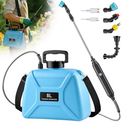 ARFSKY 2 Gallon Electric Pump Sprayer front view in light blue