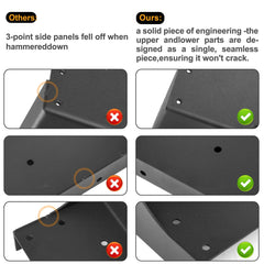 ArlinaL Fence Post Repair Kit installation process demonstrating anchor spike