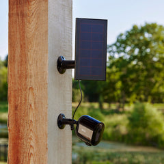 Arlo Solar Panel Charger back view showing weather-resistant design