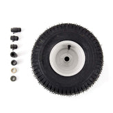 Arnold 15-inch lawn mower front wheel assembly side view