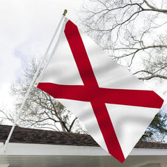 ARSOF Alabama State Flag 3x5 double sided back view