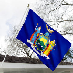 ARSOF New York State Flag 3x5 Ft double-sided fabric detail