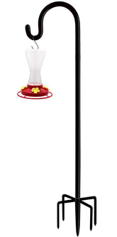 Artibear 92-inch adjustable shepherd hook in shiny black