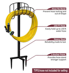 Artigarden hose holder showing stable anchor points