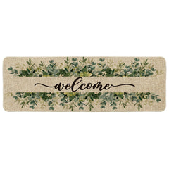Artoid Mode Eucalyptus Floral Leaves Doormat front view