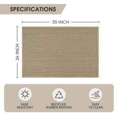 Artoid Mode Kitchen Doormat 24x35 inch showing absorbent surface