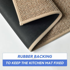 Artoid Mode Kitchen Doormat showing rubber backing