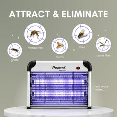 ASPECTEK Electric Bug Zapper with removable plastic tray