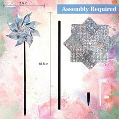Assembly instructions for Hausse Pinwheels included in the package