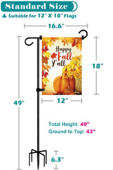 Assembly instructions for Koutemie Garden Flag Stand