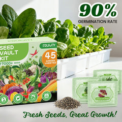 Assorted heirloom vegetable seeds from Fruivity