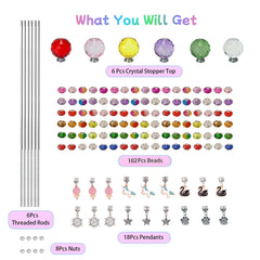 Assorted large hole beads from ZSlactp garden stake kit