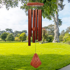 ASTARIN 30 inch wind chime red copper aluminum front view