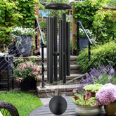 ASTARIN 45 inch wind chimes black front view