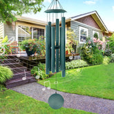 ASTARIN 45 Inch Wind Chimes in green front view