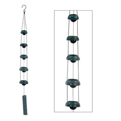ASTARIN Temple Wind Chimes with five bells in outdoor setting